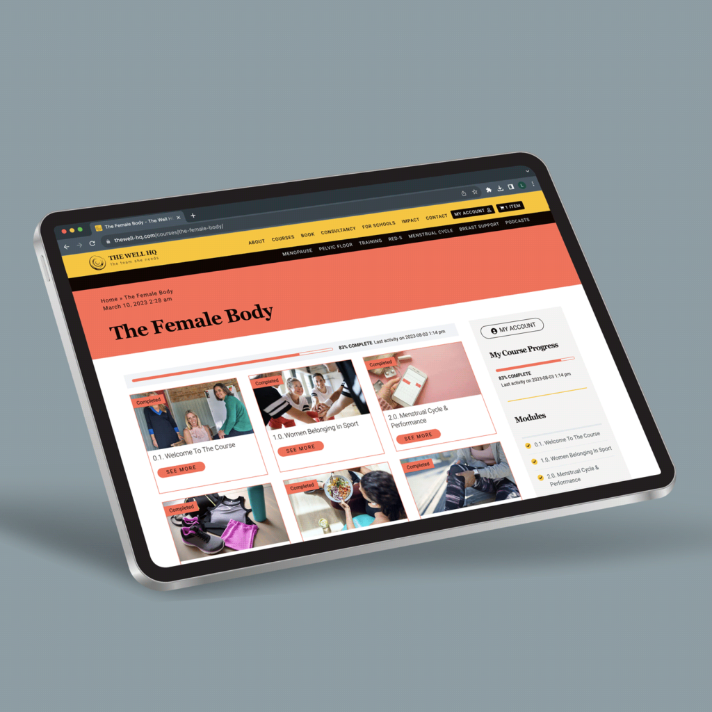 The Well HQ | E-commerce website | E-learning-platform