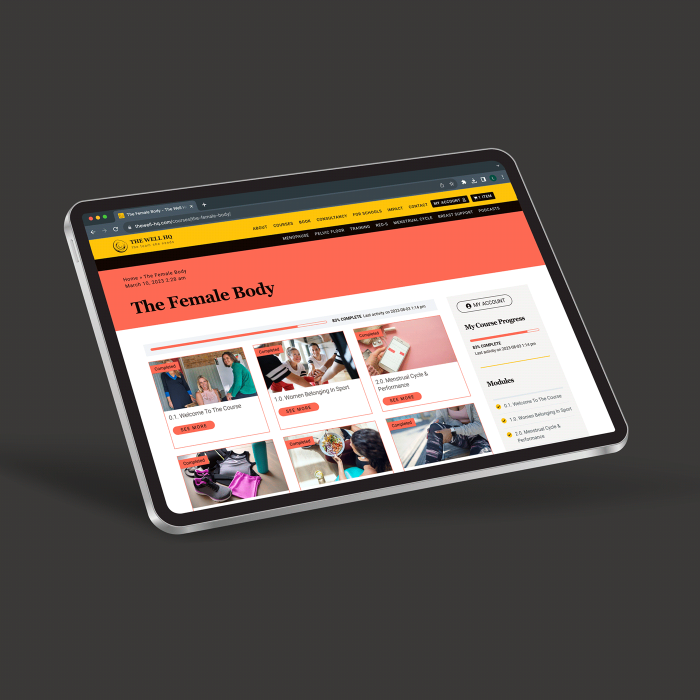 The Well HQ - brand and website - thumbnail